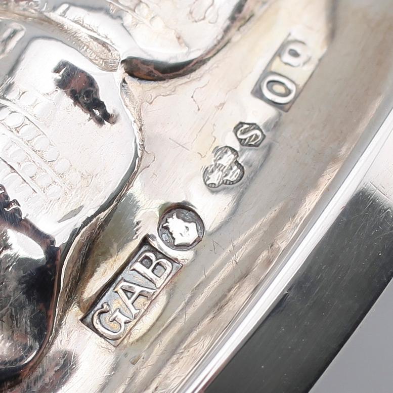 BÄGARE, 2 st, silver, GAB, Stockholm 1962/64. Vikt ca 530 gram.