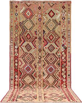 A Persian Nomad Kilim, c 381 x 185 cm.