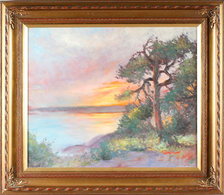 FRANS GARD, olja på duk, signerad.