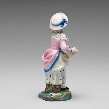 FIGURIN, porslin. Höchstliknande märke, omkring 1900.