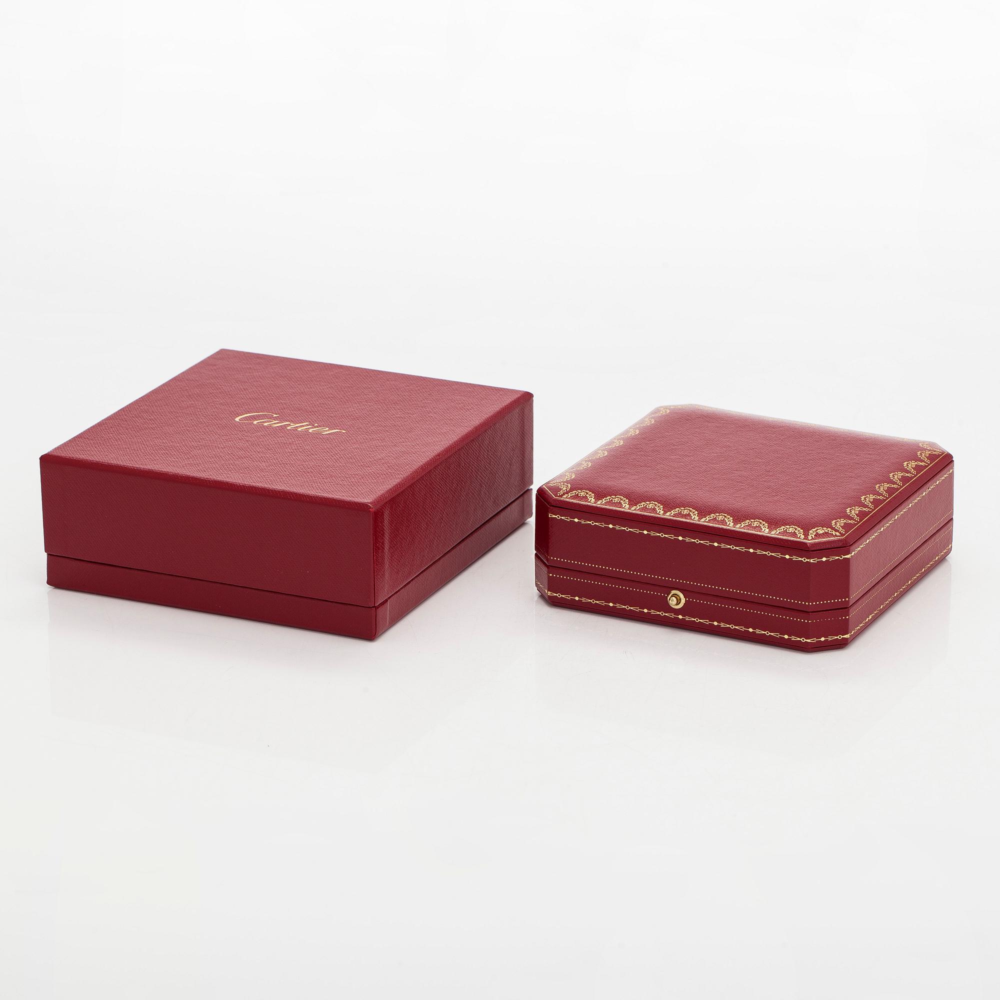 Cartier, kaulaketju riipuksella, risti "Trinity", 18K kolmiväri kulta.