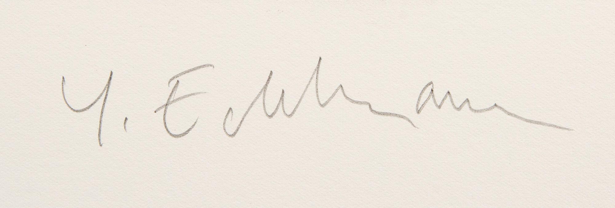 Yrjö Edelmann, a signed color lithograph.