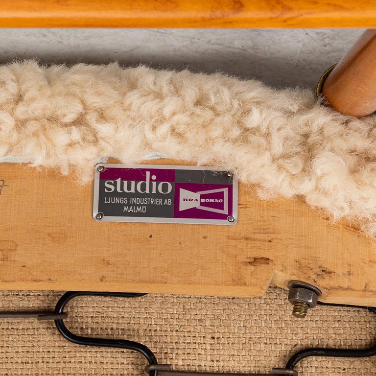 Alf Svensson, a pair of TeVe armchairs,  Studio Ljung's industries, Malmö, 1950s.