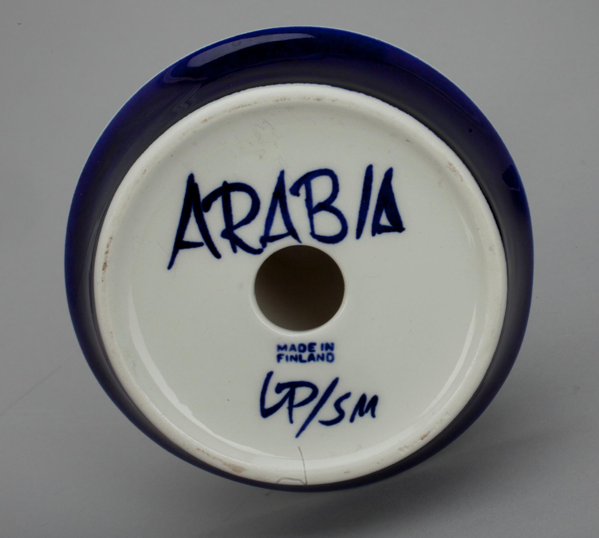 LJUSSTAKAR, ett par, porslin, "Valencia", design Ulla Procopé, Arabia.