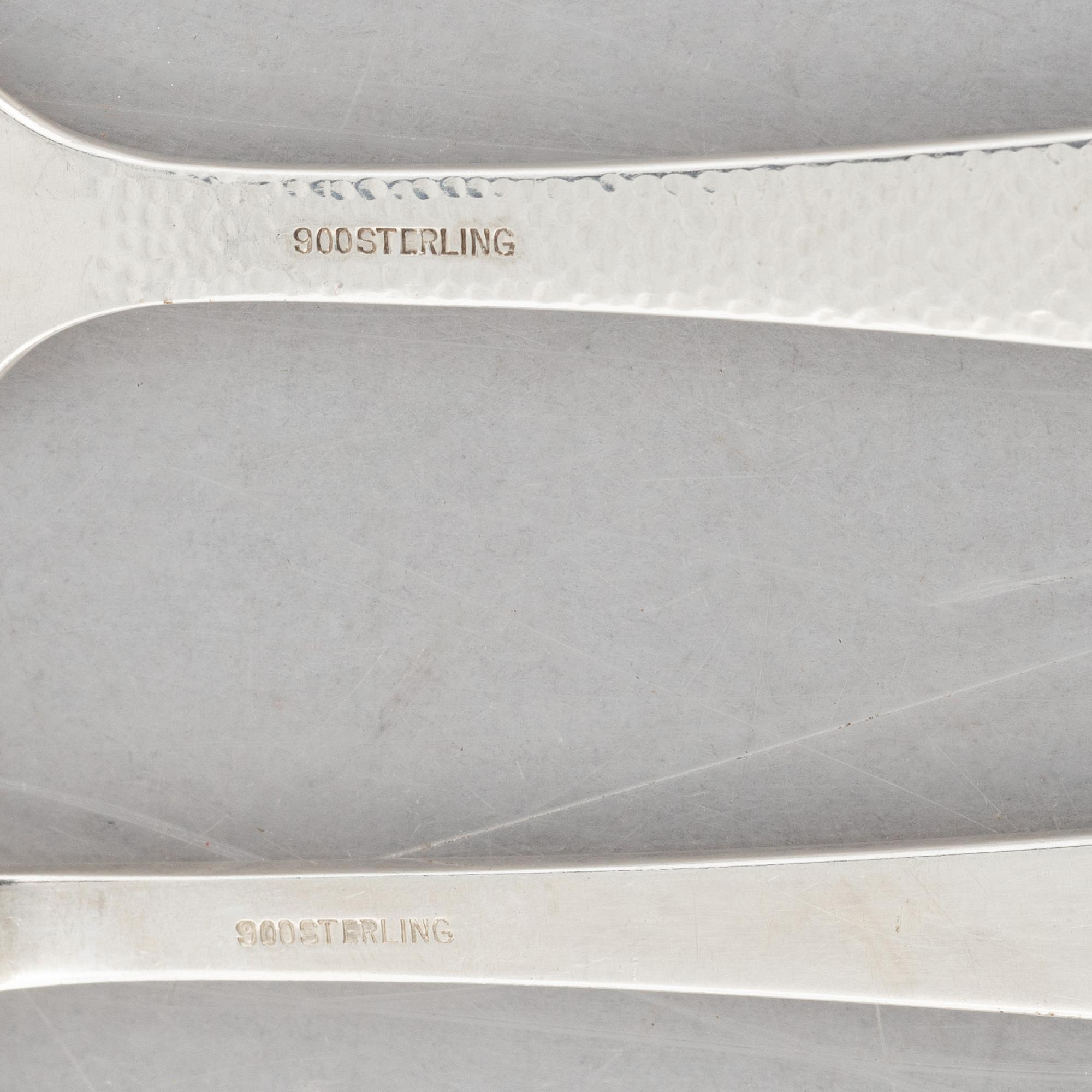 Bestick, 35 delar, sterlingsilver, 1900-tal.