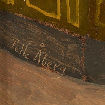 PELLE ÅBERG, olja på pannå, signerad.