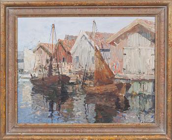 HUGO ÖFVERSTRÖM, olja på duk, signerad.