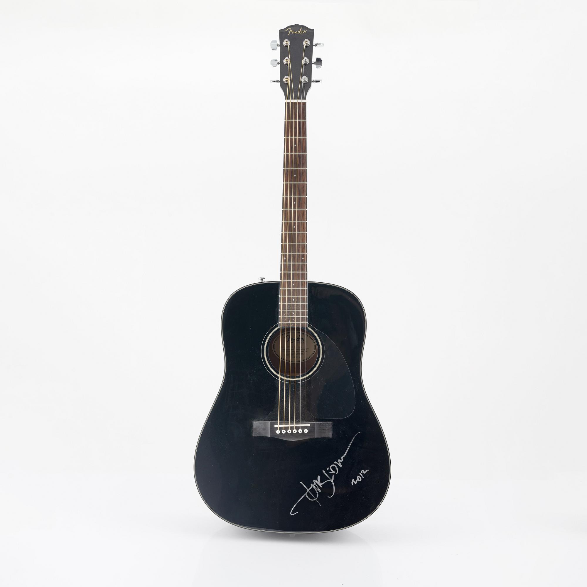 Fender "CD-60", akustisk gitarr, signerad av Tomas Ledin, 2000-tal.