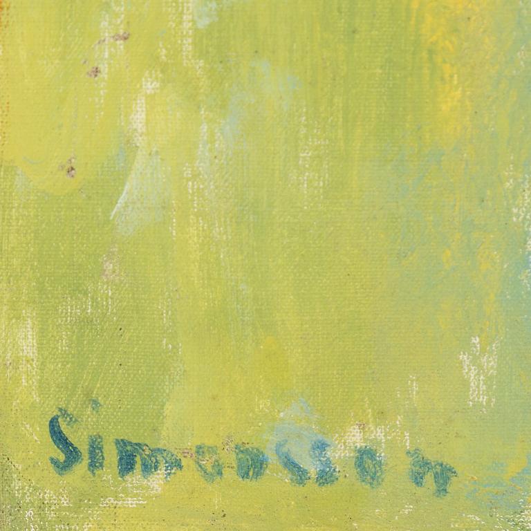Birger Simonsson, oil on canvas, signed.