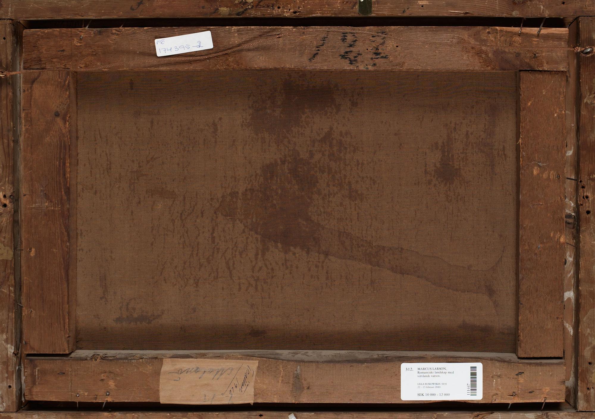 Marcus Larsson, Romantiskt landskap med virvlande vatten.