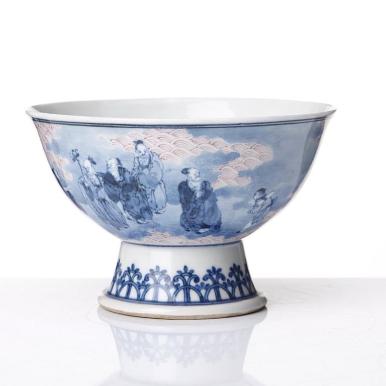 A porcelain tazza, presumably republic.