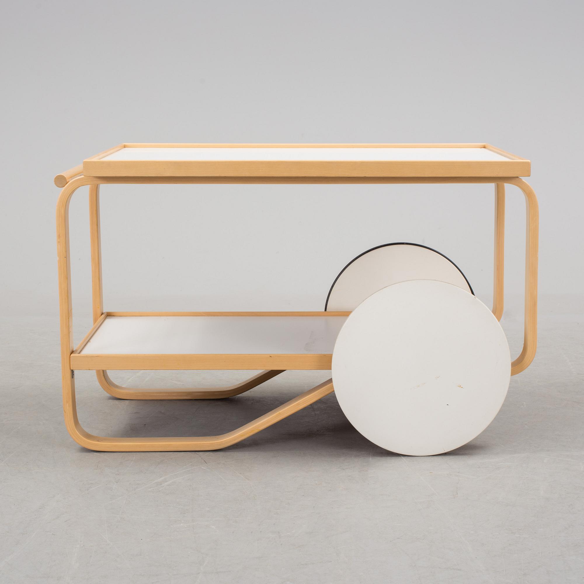 A tea trolley or serving trolley nr 901 by Alvar Aalto for Artek, Finland.