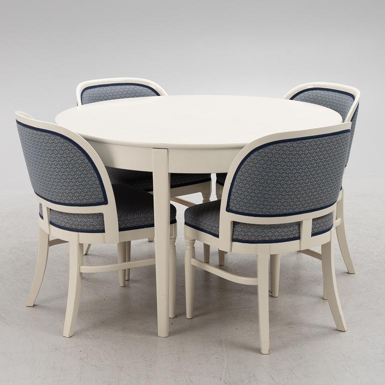 Dining group, 5 pieces, Asko, Finland, late 20th century.