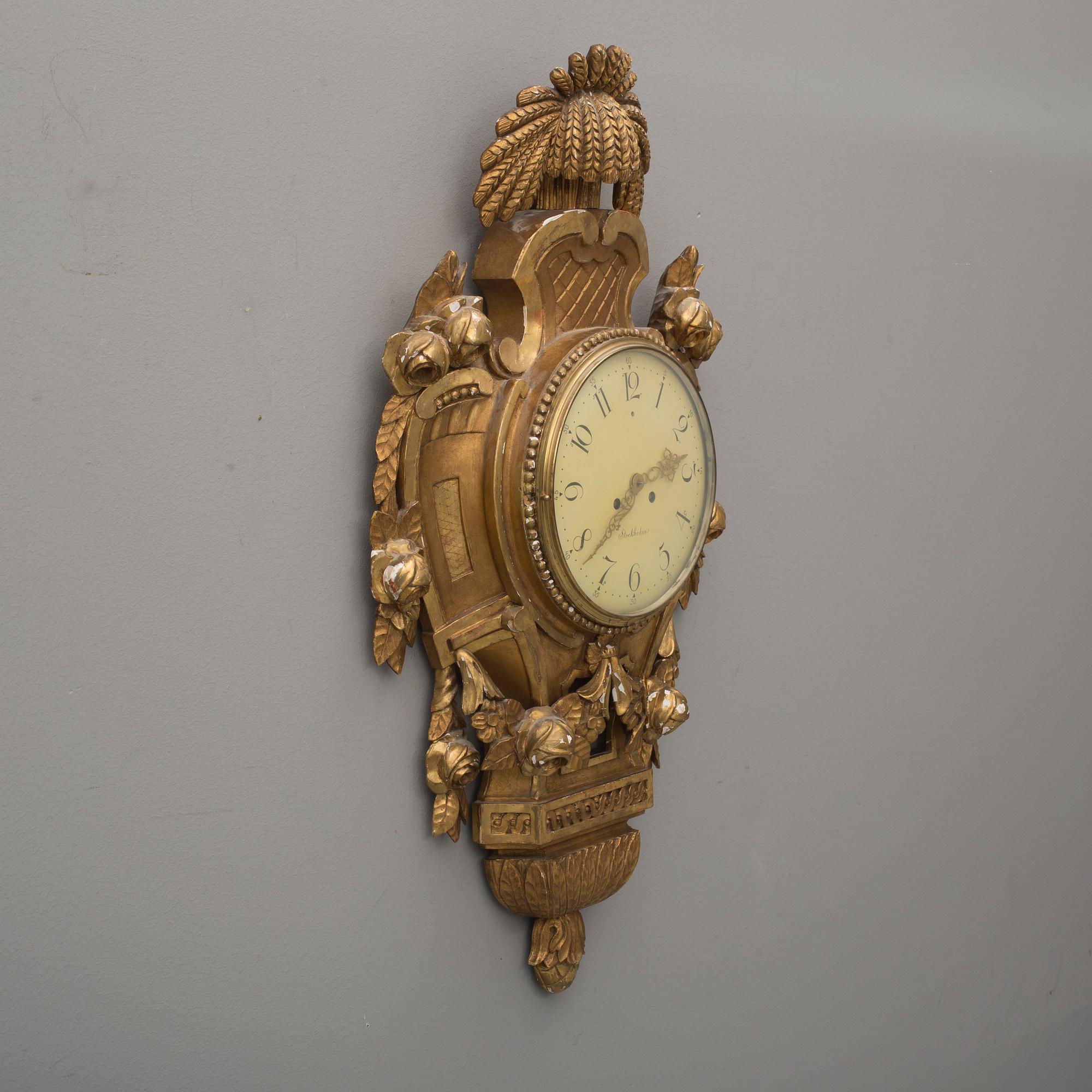 VÄGGPENDYL, Gustaviansk stil, 1900-talets mitt.