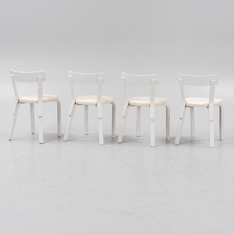 Alvar Aalto, stolar, 4 st, modell 69, Artek, Finland.