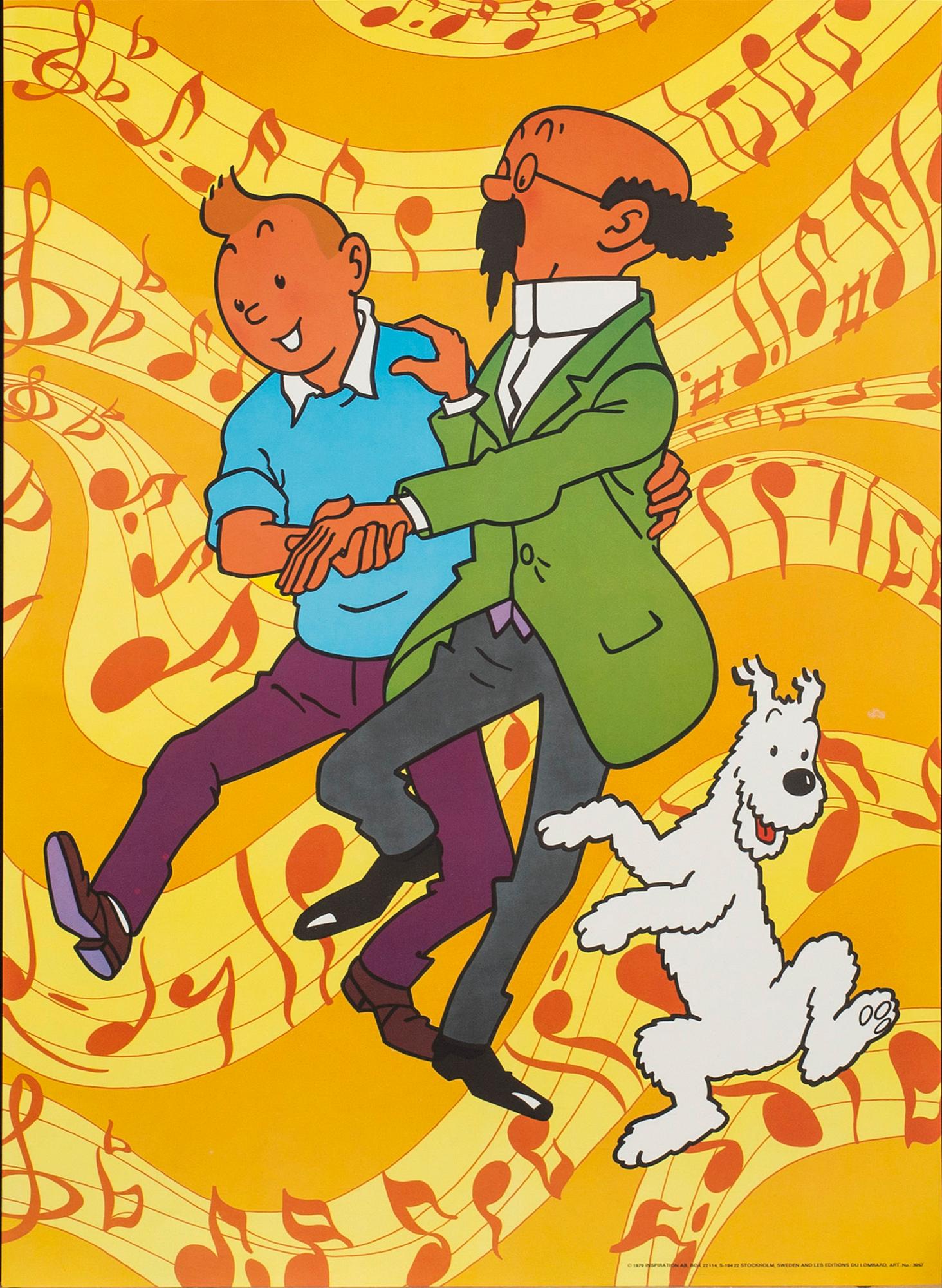 AFFISCHER, 4 st, Tintin, Inspiration AB, Stockholm, 1970.