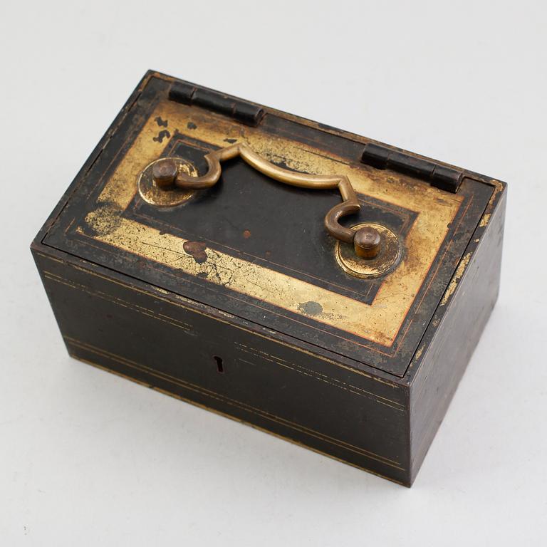 KASSASKRIN, järn, J Tanns, 11 Newgate Street, London, 1800-talets första hälft.