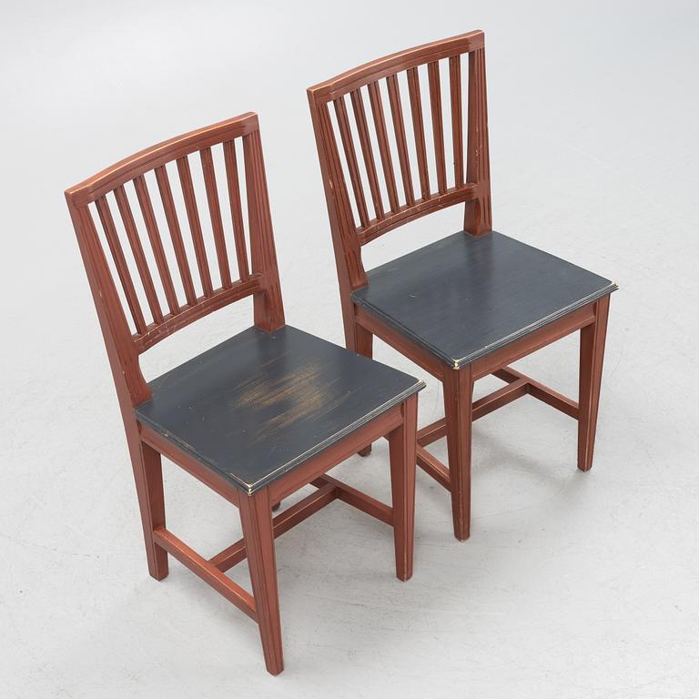 Stolar, 10 st, Leksandsmodell, sent 1900-tal.