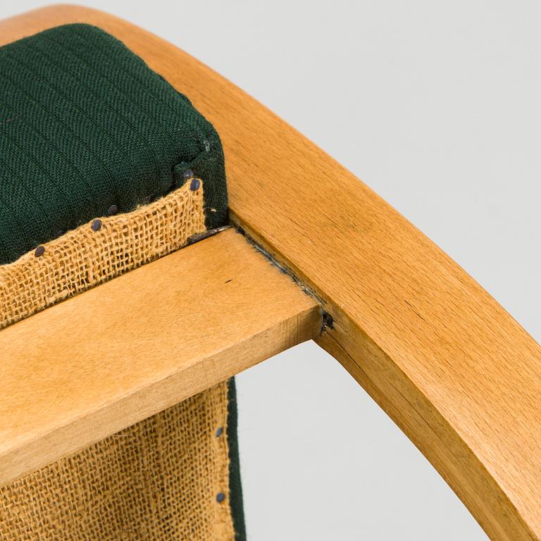 Alvar Aalto, fåtölj, modell 34 för O.Y. Huonekalu- ja Rakennustyötehdas A.B. tidigt 1930-tal.