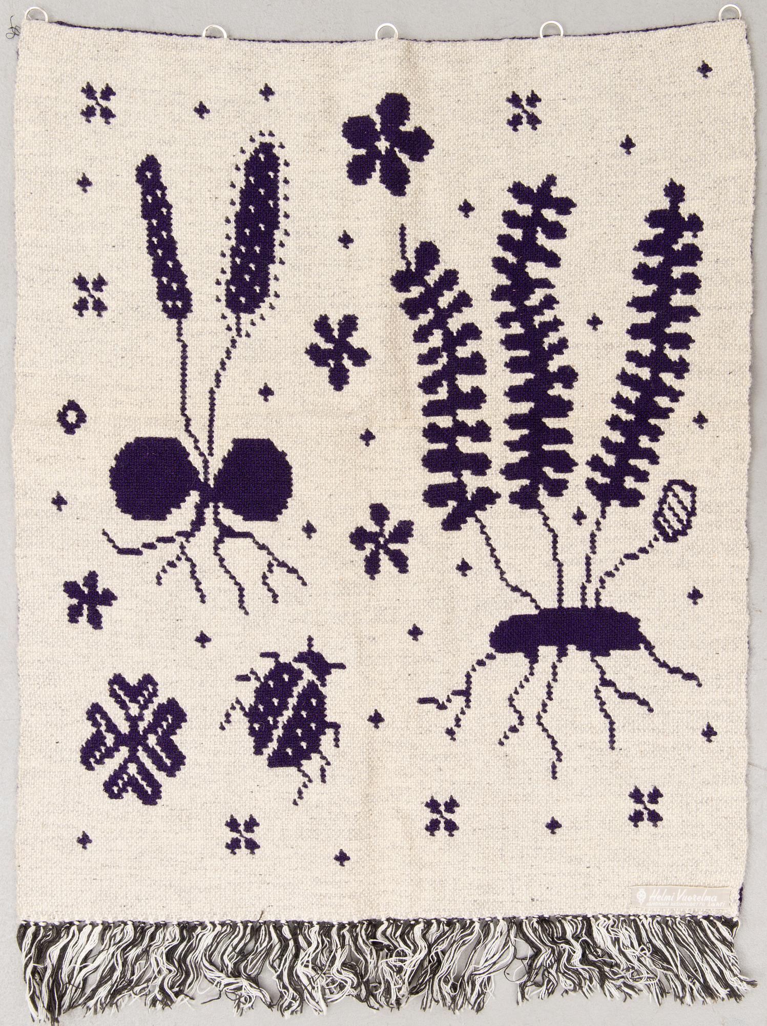 VÄGGBONAD, Helmi Vuorelma, Lahtis, 1900-talets mitt.