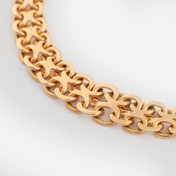 Collier, 18K guld, doserad x-länk.