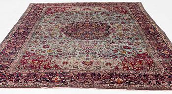 An antique Isfahan carpet, circa 342 x 250-260 cm.