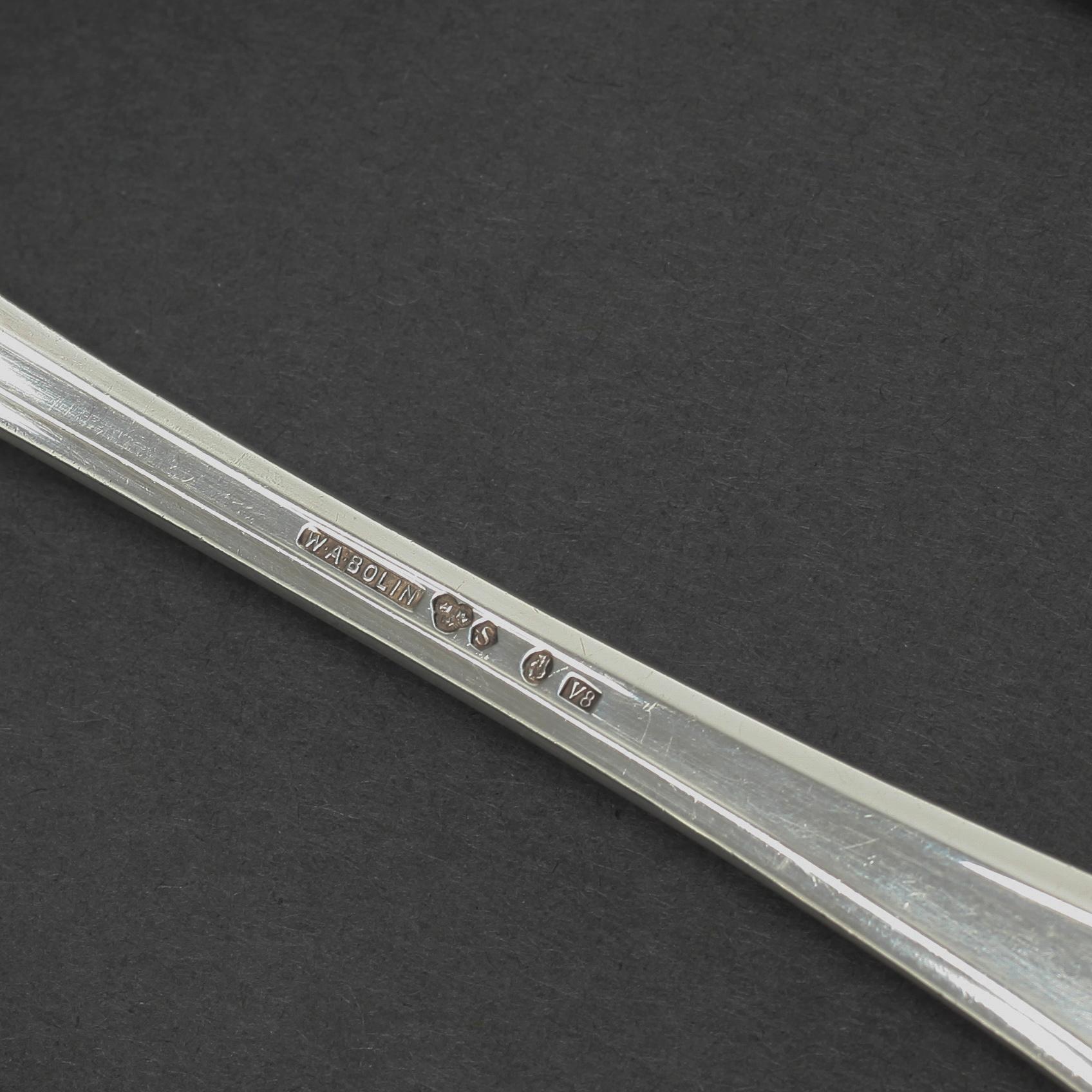 A silver tableware set of 134 pcs, by W.A Bolin, mainly around mid 20th century.