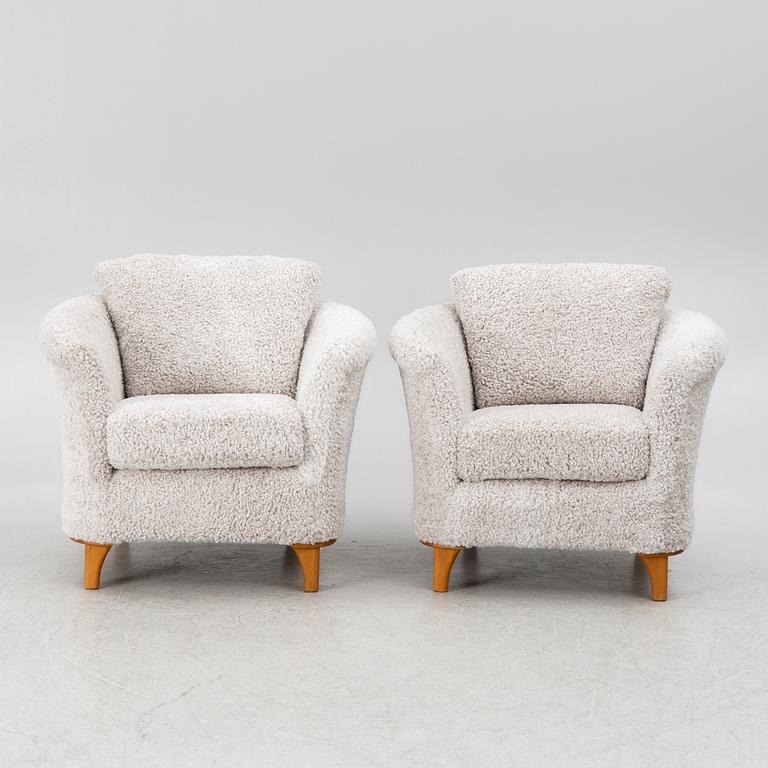 A pair of armchairs, Bröderna Andersson, later part of the 20th century.