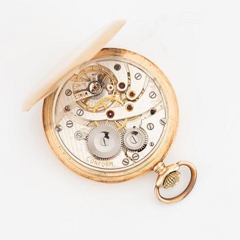 Pocket watch, Savonette, 14K gold, 52 mm.