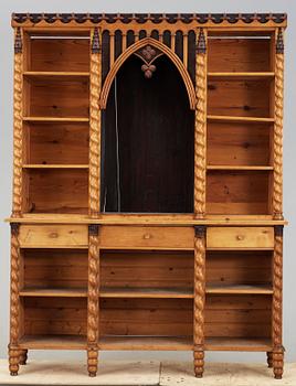 APOTEKSSKÅP, nygotik, Ystad, omkring 1800-talets mitt.