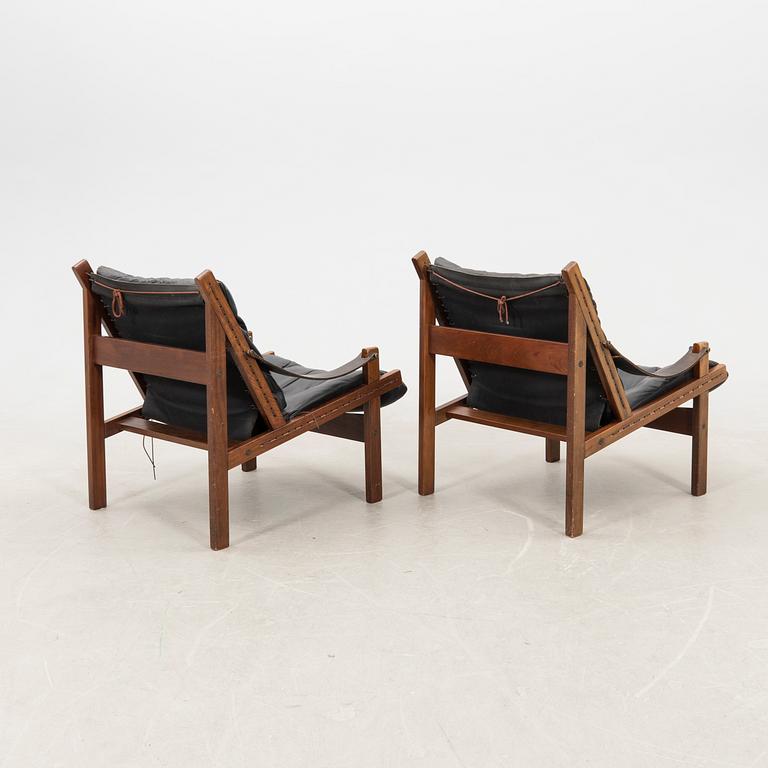 Torbjørn Afdal, a pair of "Hunter" armchairs, Bruksbo, Norway, later part of the 20th century.