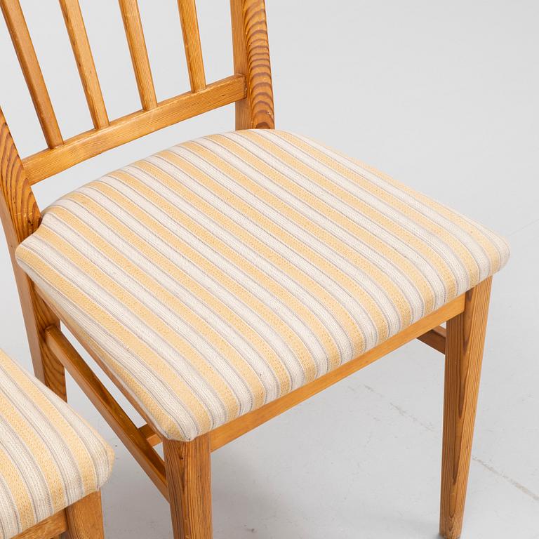 Carl Malmsten, stolar, 4 st, "Själevad", 1900-talets mitt.