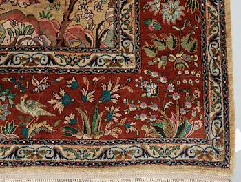 OLD SILK TABRIZ. 260 x 163,5 cm.