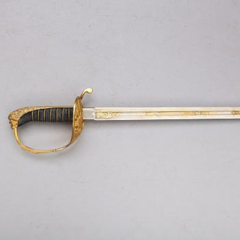 SABEL, ca 1880, för officer vid Infanteriet.