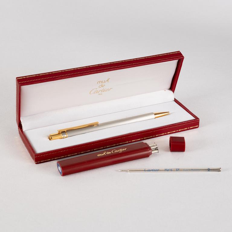 Cartier, kulspetspenna, "Stylo Bille Santos Avec Agrafe", 1991.