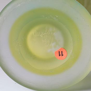 Heinrich Wollman, an Art Nouveau cameo glass vase,  Orrefors, Sweden.