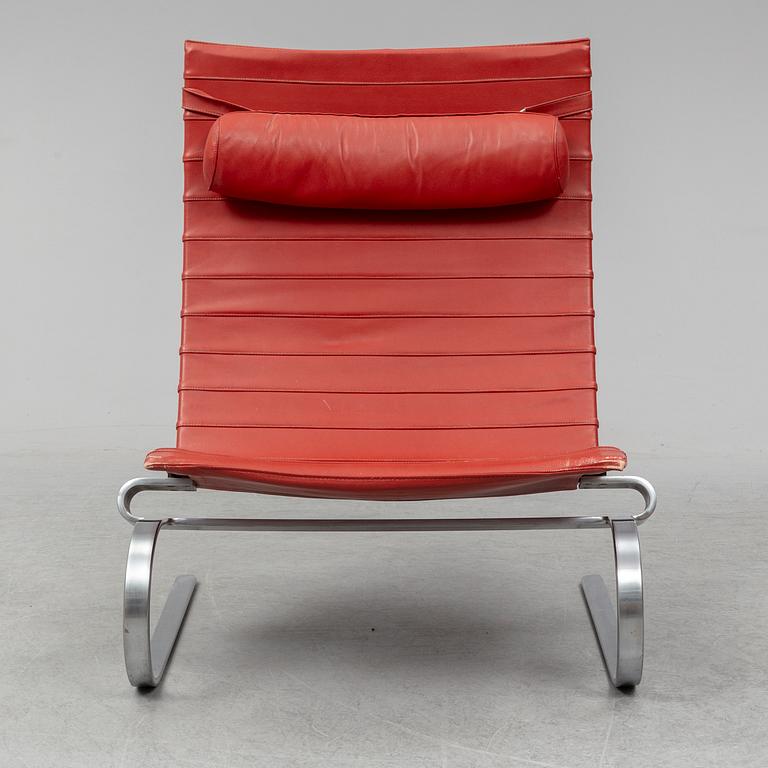 POUL KJAERHOLM, lounge chair, 'PK20', for Fritz Hansen 1986. Signed with label.