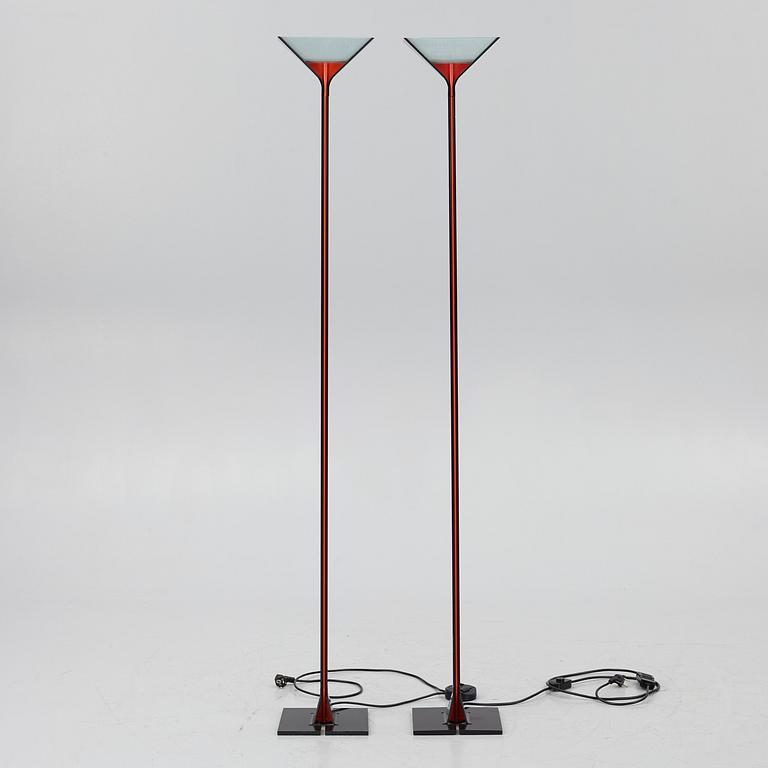 Tobia Scarpa, a pair of 'Papillona' floor lamps, Flos, Italy.