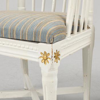 A pair of armchairs, Sweden, ealry 19th century.