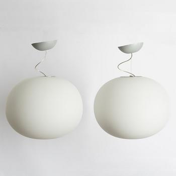 Jasper Morrison, ceiling lamps, a pair, "Glo-Ball S2", Flos, Italy.