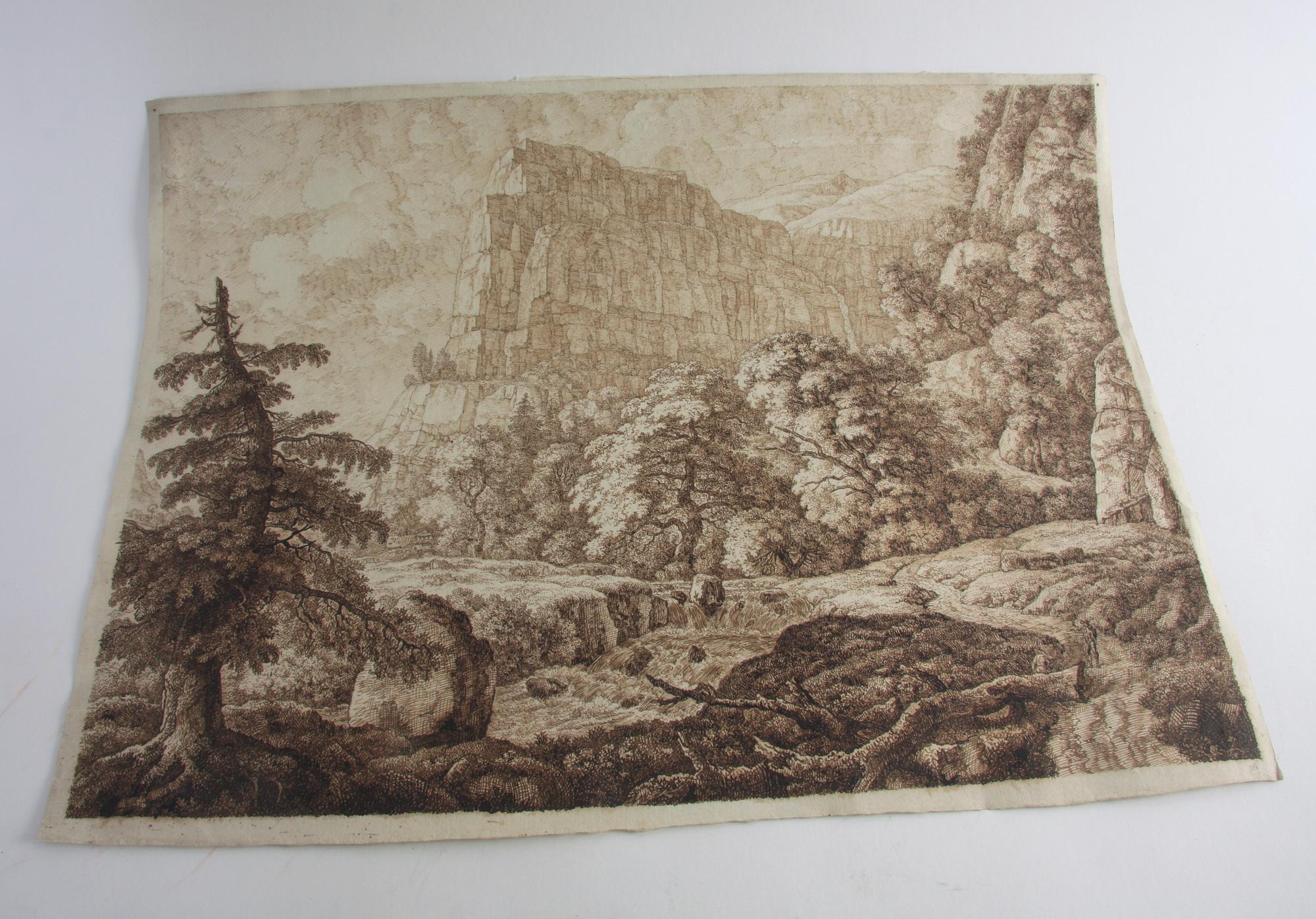 OKÄND KONSTNÄR, tusch, 1700/1800-tal.