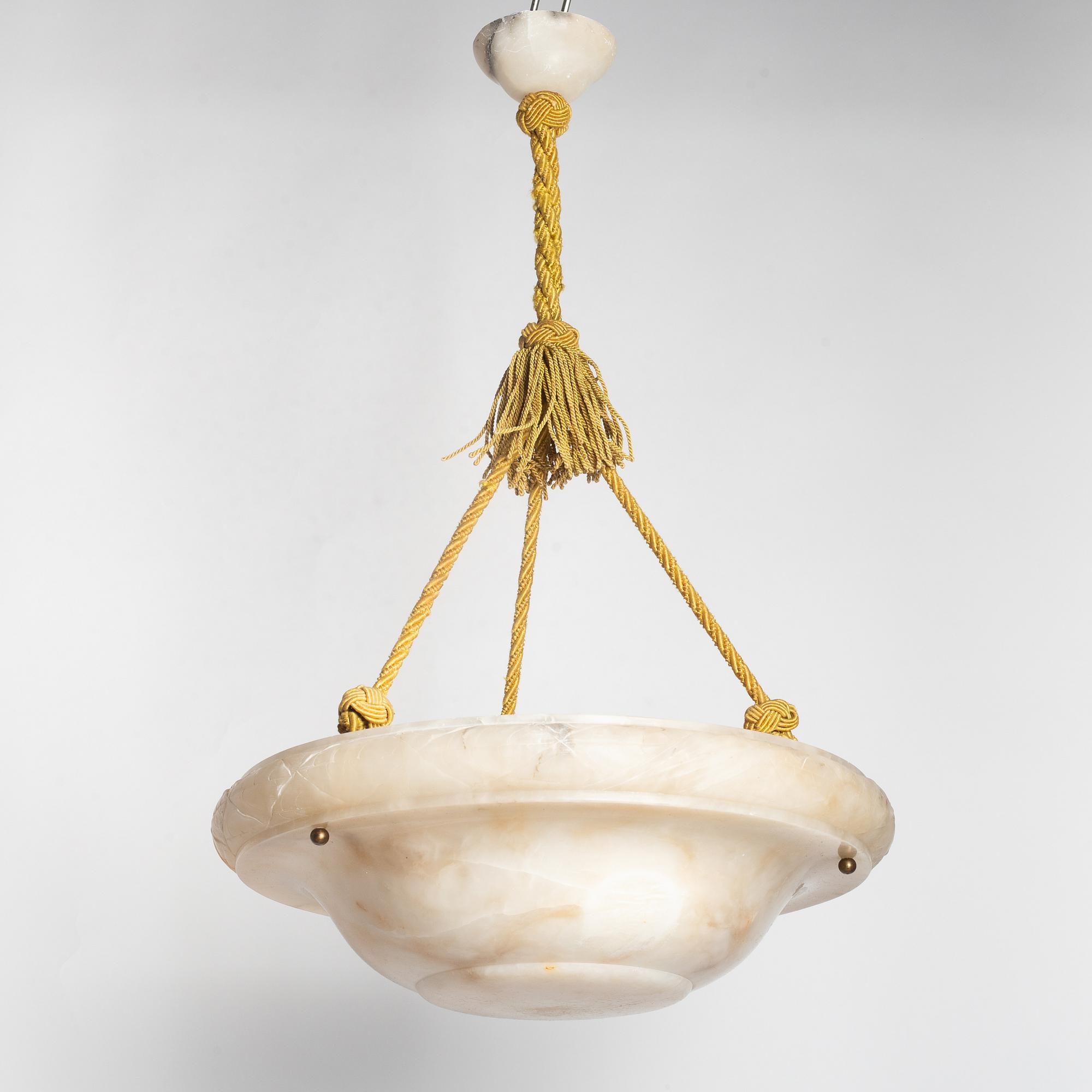 Takampel, alabaster, 1920-tal.