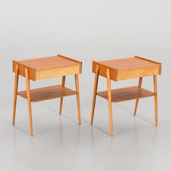 A pair of bedside table, AB Carlström & Co. Möbelfabrik, late 20th century,
