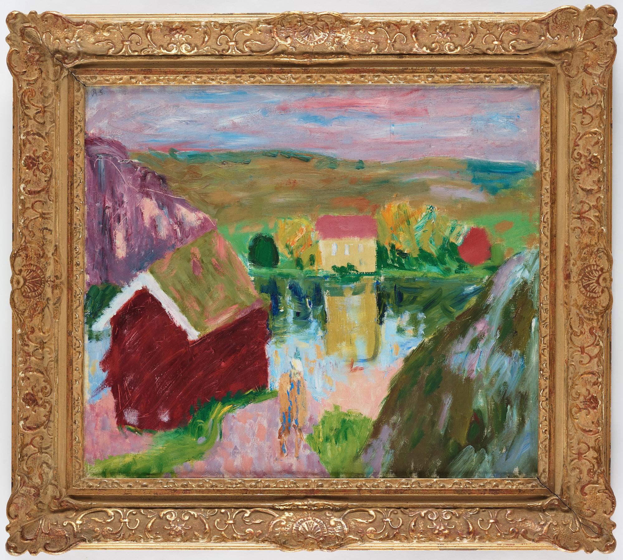Ragnar Sandberg, Kvällspromenad, havsvik, Bohuslän.