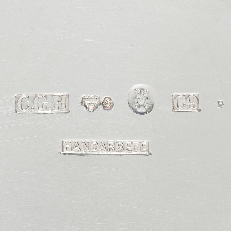 5 pieces of silver goods, including CG Hallberg, 20th century.