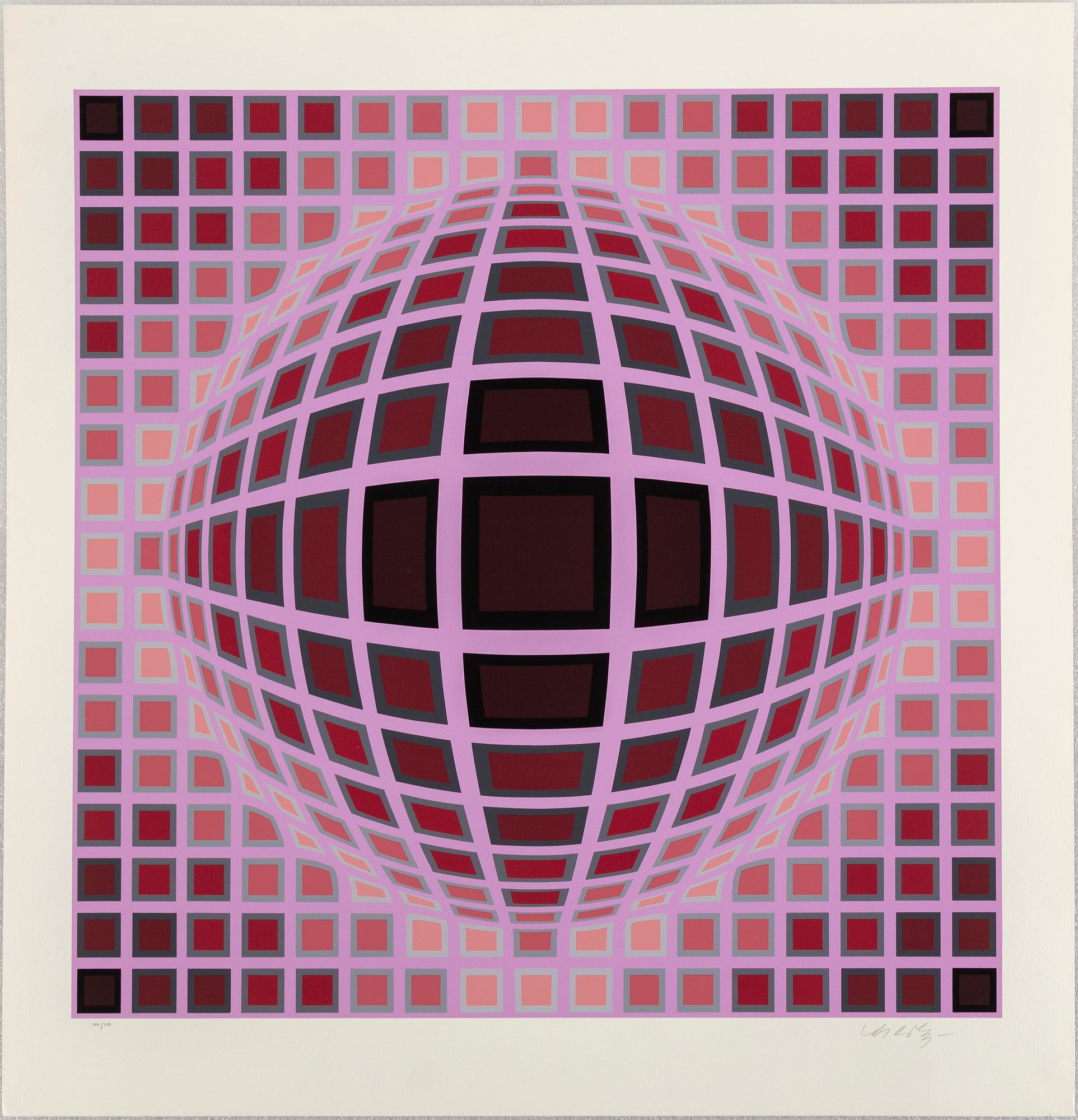 VICTOR VASARELY, färgserigrafier, 6 st, "Louisiana-mappen", signerade Vasarely och numrerade 202/275 med blyerts.