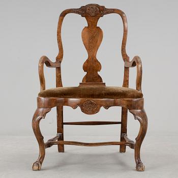 KARMSTOL, senbarock, 1700-tal.