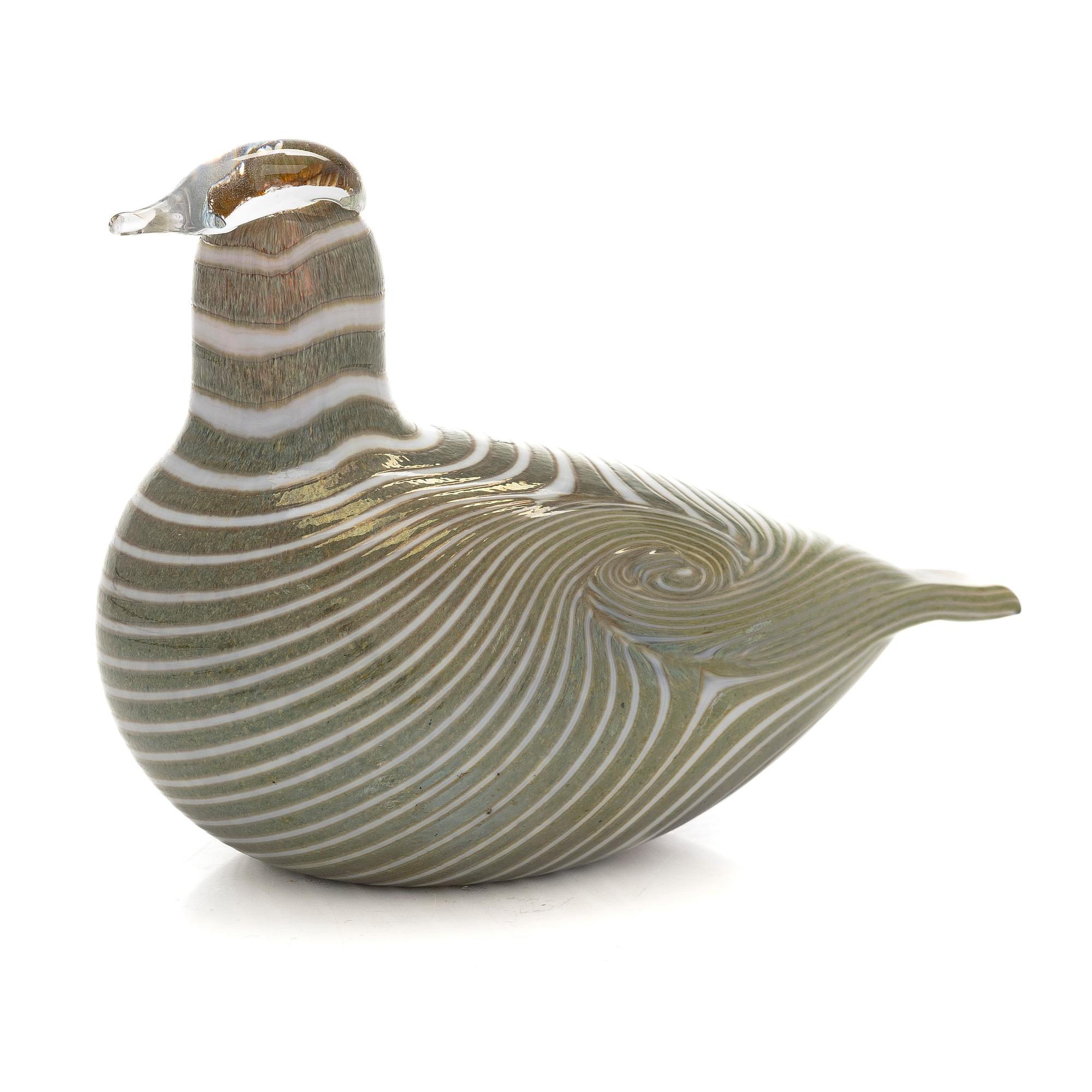 Oiva Toikka, Lasilintu, signeerattu O. Toikka Nuutajärvi.