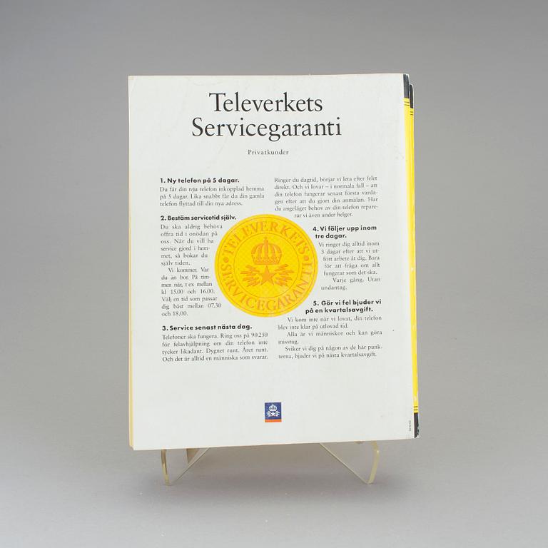 DAN WOLGERS, telefonkatalog, 1992.