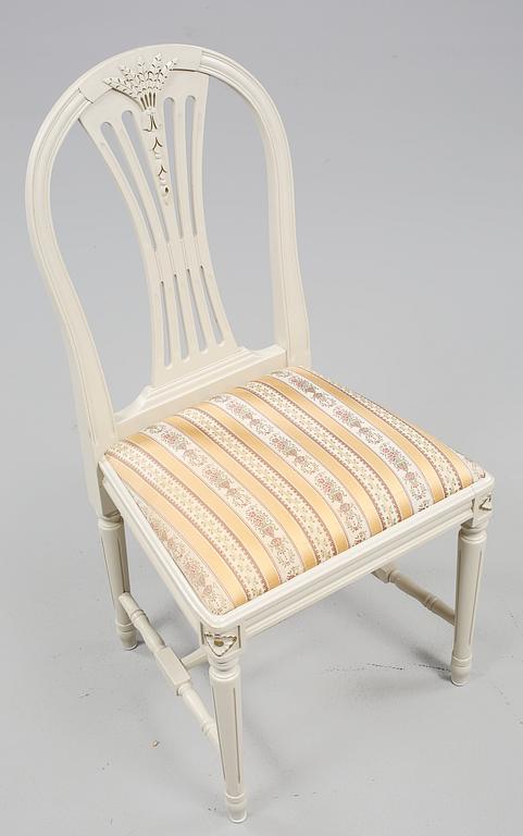 MATGRUPP, 5 delar, gustaviansk stil, 1900-talets andra hälft.